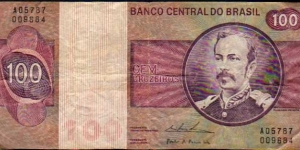 100 Cruzeiros__
pk# 195 Aa (2)__
ND (1974 & 1981) Banknote