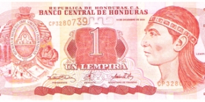 1 Lempira Banknote