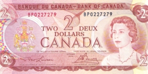 2 dollars Banknote