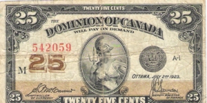 25 cents Banknote