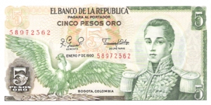 5 Pesos Banknote