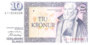 10 Kronur Banknote