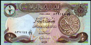 ½ Dinar__
pk# 68 a Banknote