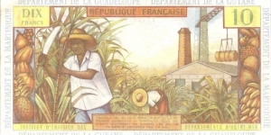 Banknote from French Guiana