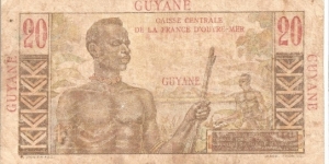 Banknote from French Guiana