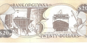 Banknote from Guyana