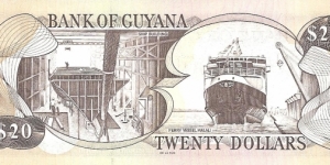 Banknote from Guyana