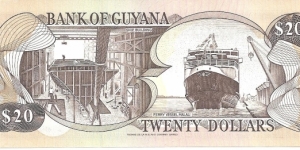 Banknote from Guyana