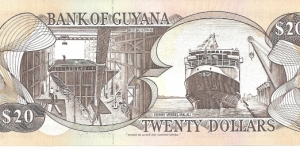 Banknote from Guyana