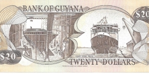 Banknote from Guyana