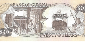 Banknote from Guyana