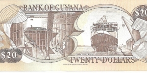 Banknote from Guyana