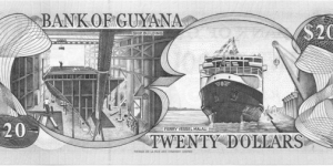 Banknote from Guyana