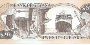 Banknote from Guyana