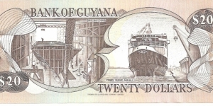 Banknote from Guyana