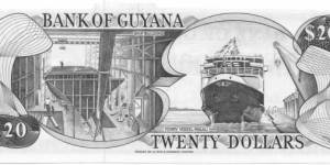 Banknote from Guyana