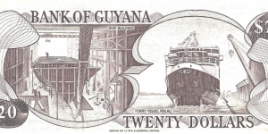 Banknote from Guyana