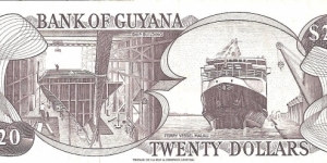 Banknote from Guyana