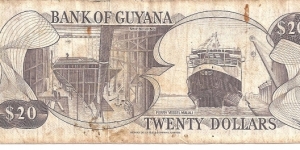 Banknote from Guyana