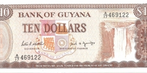 P23g - 10 Dollars
Sign 7
GOVERNOR - Patrick E. Matthews and MINISTER of FINANCE - Carl B. Greenidge
 Banknote