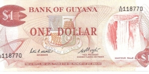 P21f - 1 Dollar
Sign 6
GOVERNOR - Patrick E. Matthews and VICE PRESIDENT ECONOMIC PLANNING and FINANCE - Hugh Desmond Hoyte Banknote