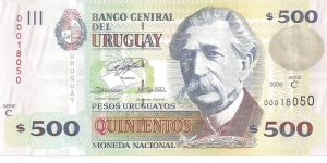 P90a - 500 Pesos Uruguayos
Series - C Banknote