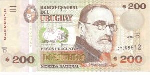 P89b - 200 Pesos Uruguayos
Series - D Banknote