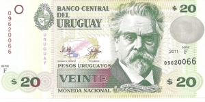 P86b - 20 Pesos Uruguayos
Series - F Banknote