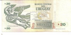 Banknote from Uruguay