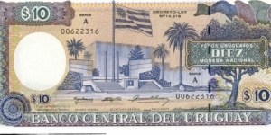 P73Ba - 10 Pesos Uruguayos 
Series - A Banknote