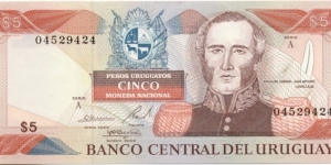 P73Aa - 5 Pesos Uruguayos 
Series - A Banknote