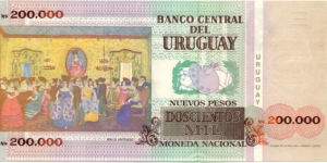 Banknote from Uruguay