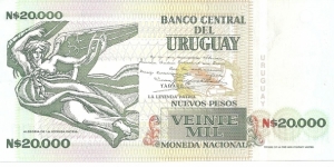 Banknote from Uruguay