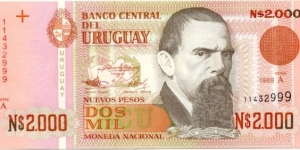 P68a - 2,000 Nuevos Pesos 
Series - A Banknote