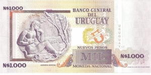 Banknote from Uruguay