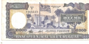 P67b - 10,000 Nuevos Pesos 
Series - B Banknote