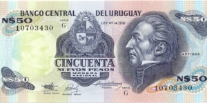 P61Aa - 50 Nuevos Pesos 
Series - G Banknote