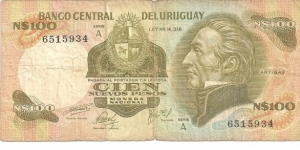 P60a - 100 Nuevos Pesos 
Series - A Banknote