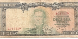 P51c - 10,000 Pesos 
Series - B Banknote