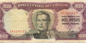 P49a - 1000 Pesos 
Series - A Banknote