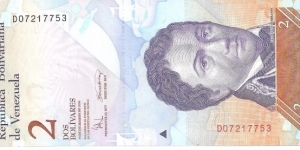 P88a - 2 Bolivares - 19.12.2008 Banknote