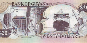 Banknote from Guyana