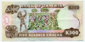 Banknote from Zambia