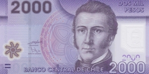 Chile P162 (2000 escudos 2009) (Polymer) Banknote