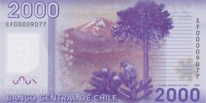 Banknote from Chile