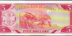 Banknote from Liberia