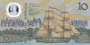 Australia P49b (10 dollars 1988) (Polymer) Banknote