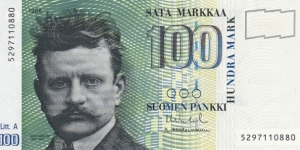 Finland P119 (100 markkaa 1986 (1991)) Banknote