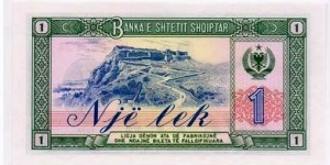 Banknote from Albania