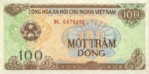 1991 Vietnam 100 Dong Banknote